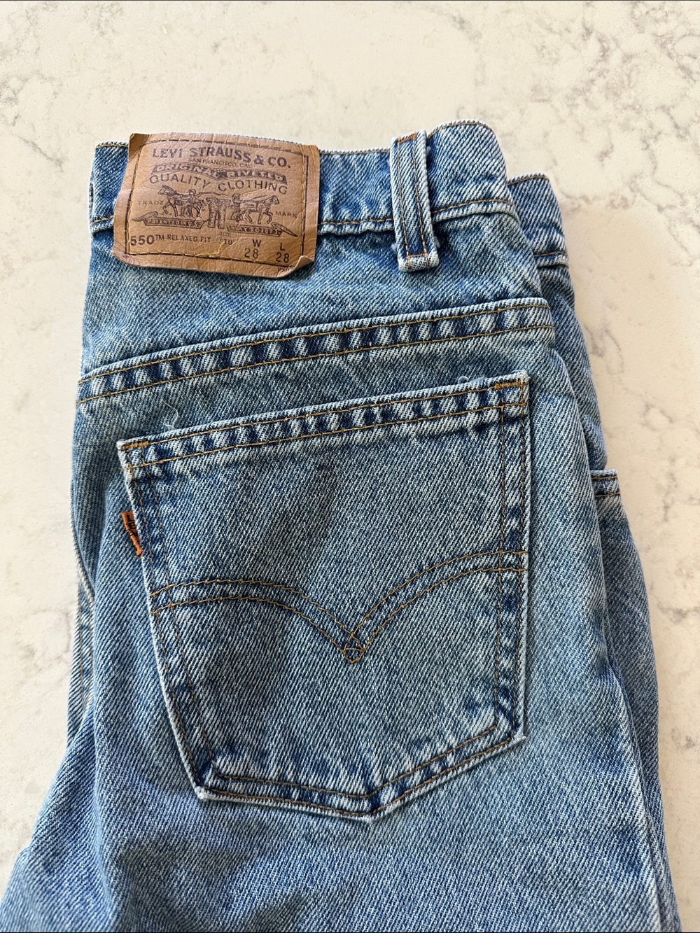 Levi's Vintage Orange Tab 550 Jeans - Relaxed Fit 28x28